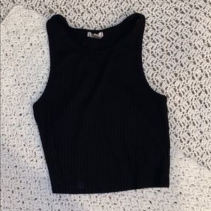 Black crop top